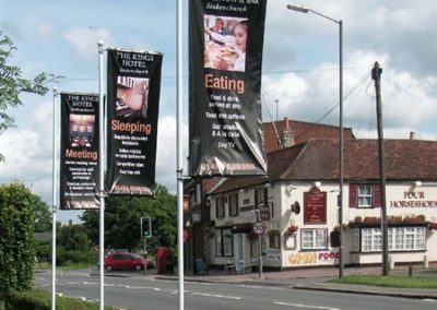 Restaurant Banner and Flags by Signarama UK
