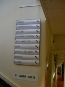 Directional Signs at Heathrow - School and College Signage from Signarama UK